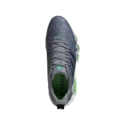 ADIDAS Men's CodeChaos 22 Spikeless Golf Shoe - Grey/Green -golf Green 2