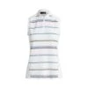 Women's Mix Print Sleeveless Polo -golf Womens Mix Print Sleeveless Polo