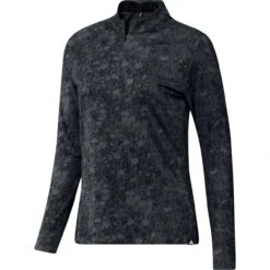 ADIDAS Women's Printed Mock Long Sleeve Polo