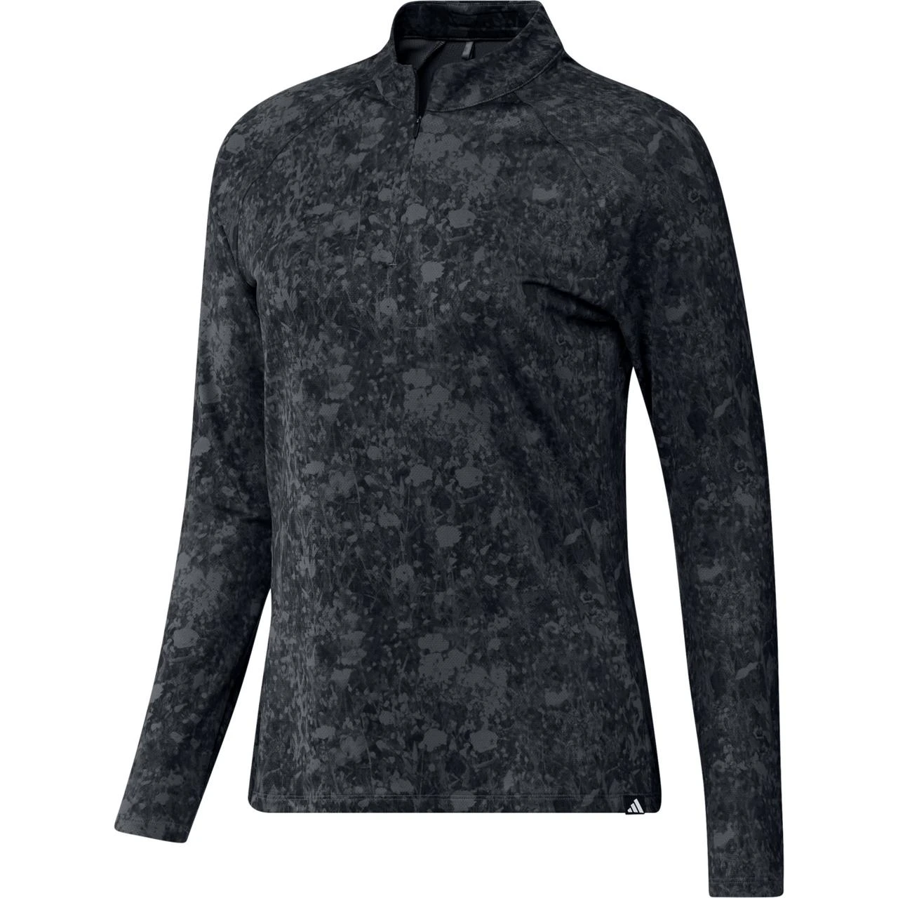 ADIDAS Women's Printed Mock Long Sleeve Polo 3 ADIDAS Women's Printed Mock Long Sleeve Polo