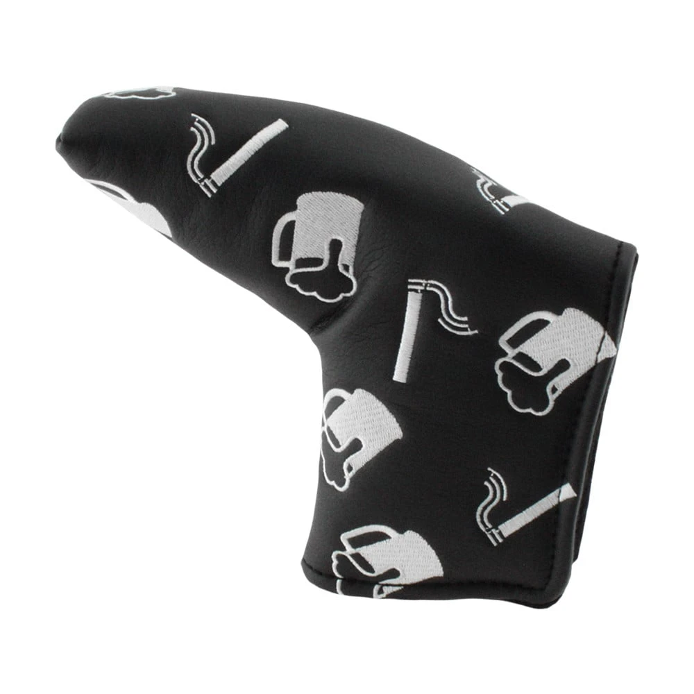Hurricane Golf Smoke/Mug Black/White Blade Putter Headcover 4 Hurricane Golf Smoke/Mug Black/White Blade Putter Headcover - Image 2