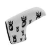 Hurricane Golf F-Bomb White/Black Blade Putter Headcover -golf f bomb putterhc wht