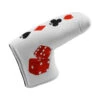 Hurricane Golf Gambler White Blade Putter Headcover -golf gambler putterhc wht