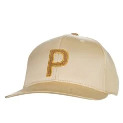 Puma Champs P Snapback Cap -golf puma champsp champagne hat beige 023032 01
