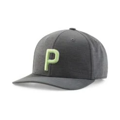 Puma P Snapback Cap -golf puma p cap 022537 27 quietshadeheather