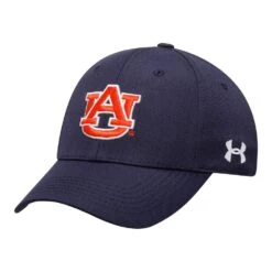 Under Armour NCAA Classic Structured Adjustable Hat -golf ua auburn navy 1 1