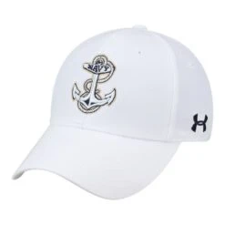Under Armour NCAA Classic Structured Adjustable Hat -golf ua navy white 1 1