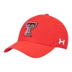Under Armour NCAA Classic Structured Adjustable Hat -golf ua texastech red 1 1