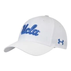 Under Armour NCAA Classic Structured Adjustable Hat -golf ua ucla white 1 1